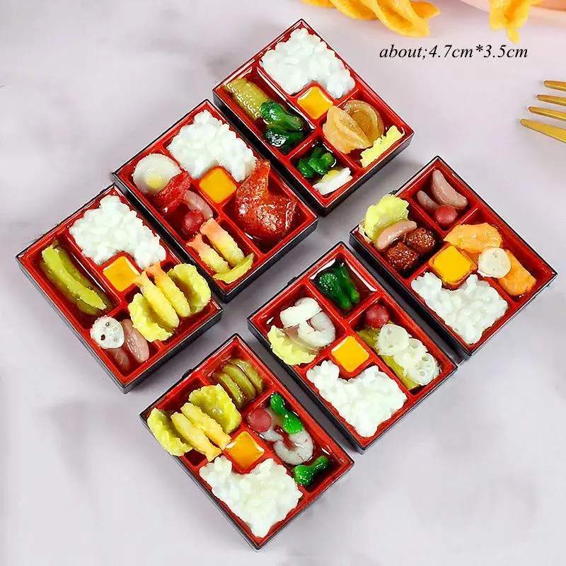 2PCS 1/6 Dollhouse Miniature food for blyth Cute Simulation Seafood Noodles Model Kitchen Pretend Play Doll Food Toy