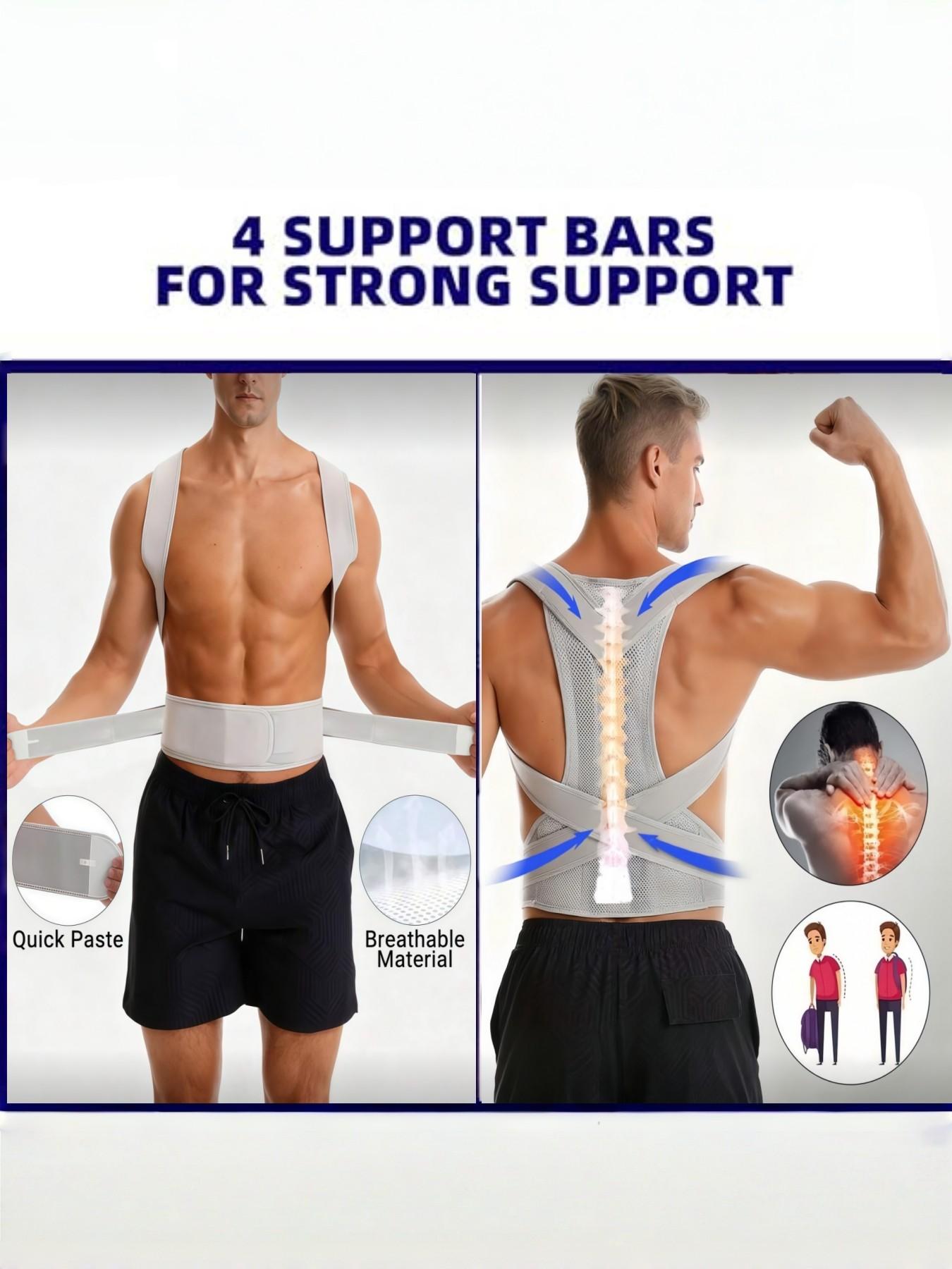 1 Count Upgraded Posture Corrector Back Brace for Men and Women,New Version Lumbar for Posture Improving,Full Back Support for Shoulder,Waist ,Adjustable Back Girdle,Waist Cincher,Suitable for Improve Back Posture And Provide Lumbar Support