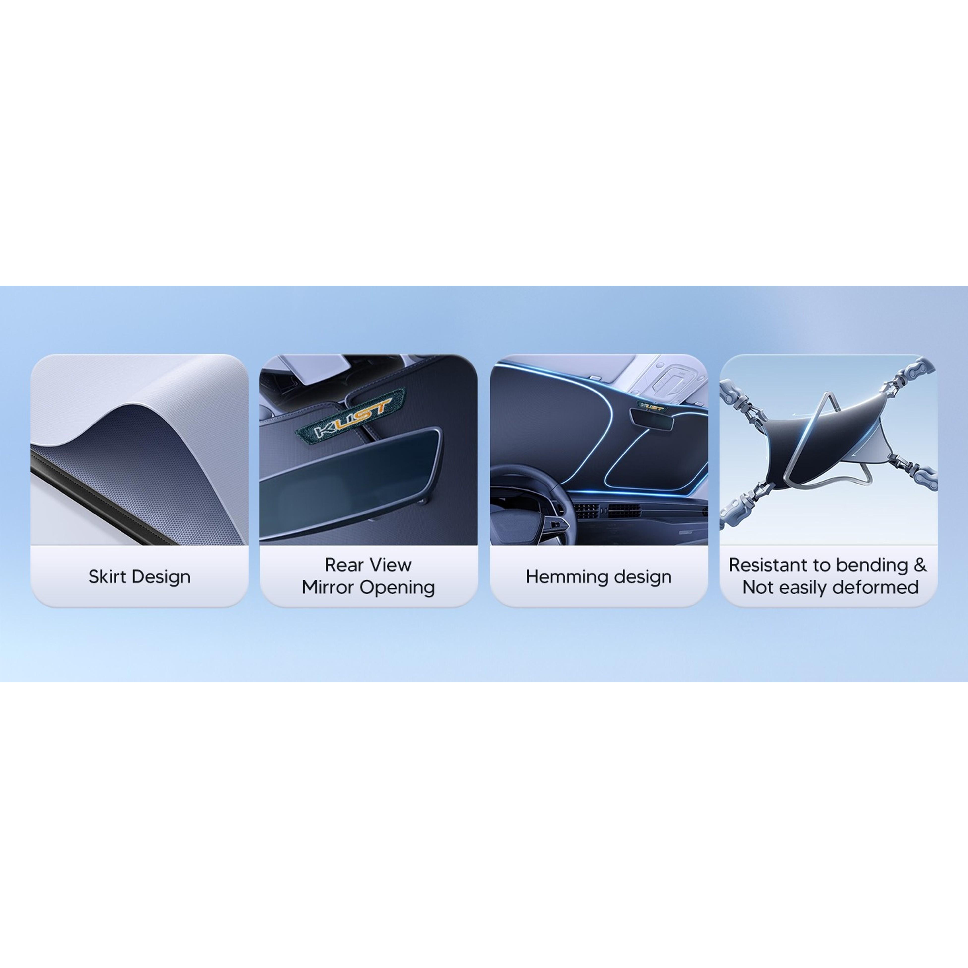 Windshield Sun Shade for 2014-2020 Nissan Rogue Accessories (NOT for Rogue Sport & 2021 Rogue 3rd Gen. T33) Sunshade Foldable Window Sun Protector Block UV Rays Keep Car Cooler