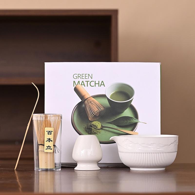 Japanese Matcha Set, Chasen Tea Whisk Kit, Song Dynasty Pointing Tea Tools, Stirrer Tea Ceremony Accessories, Traditional Tea Making Equipment