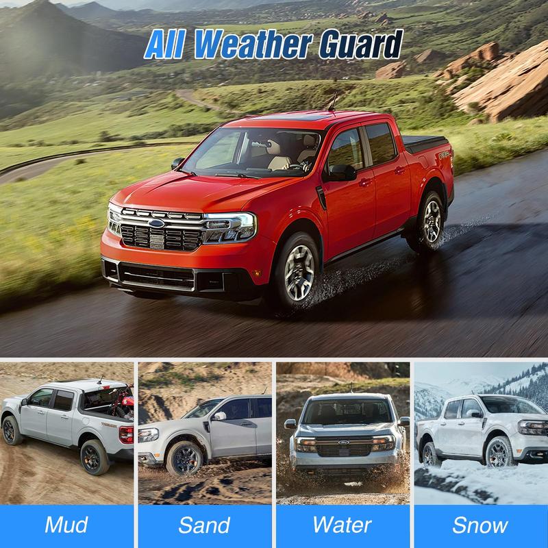 Nilight Mud Flaps for Ford Maverick 2022 2023 2024 2025, No Drilling Precision Fit Exterior Accessories Heavy-Duty Splash Guards Protection, Front & Rear Set Truck Automotive  dealsforyoudays Vehicle Decoration