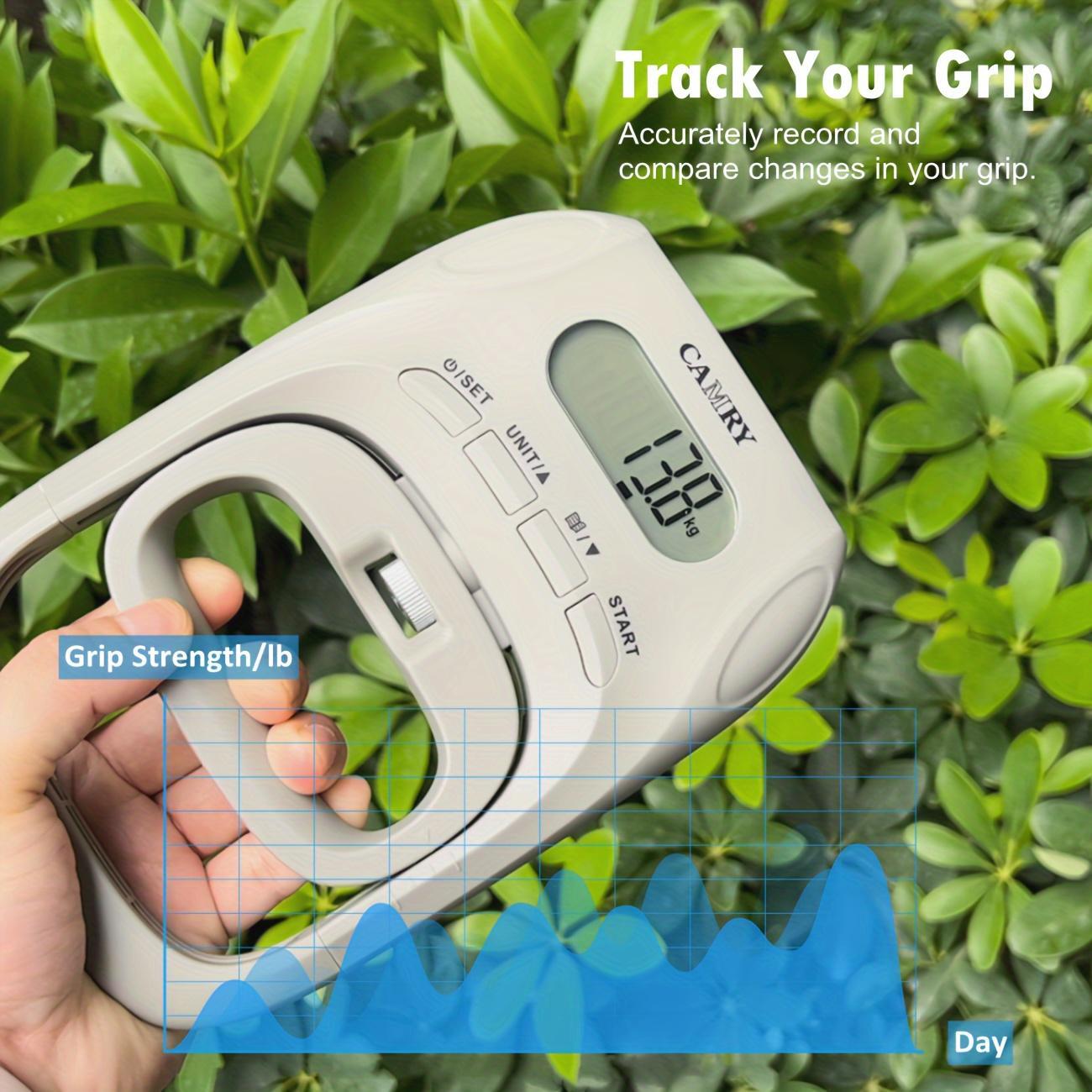 1pc Camry Digital Hand Dynamometer for Measuring Grip Strength, an Electronic Handheld Device with a Backlit LCD, Suitable for Sports, Educational Institutions, And Home Use, with a Capacity of 400Lbs/180Kg, No Batteries Required.