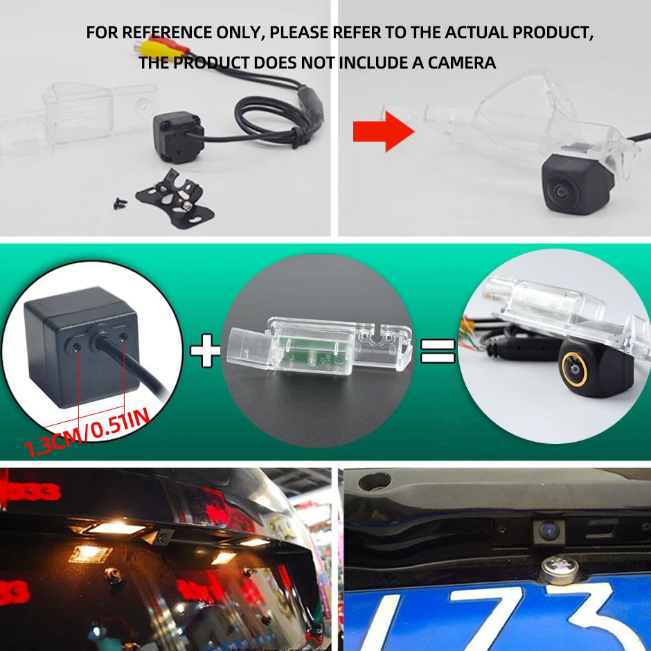QXNY HD Backup Camera Bracket Mount Holder License Plate Light Housing for Toyota Camry Yaris Corolla 2012-2015 Verso Yaris
