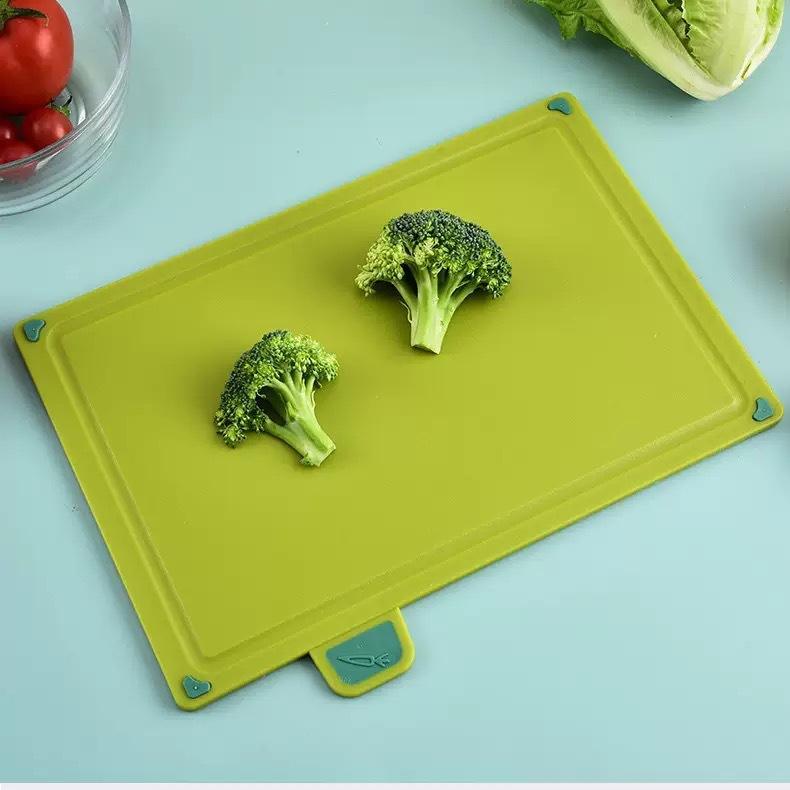 Color Coded PP Plastic Cooking Cutting Board Set Kitchen Multi Functional Chopping Boards for Fruits Vegetables Meat Dishwasher Safe Non Toxic