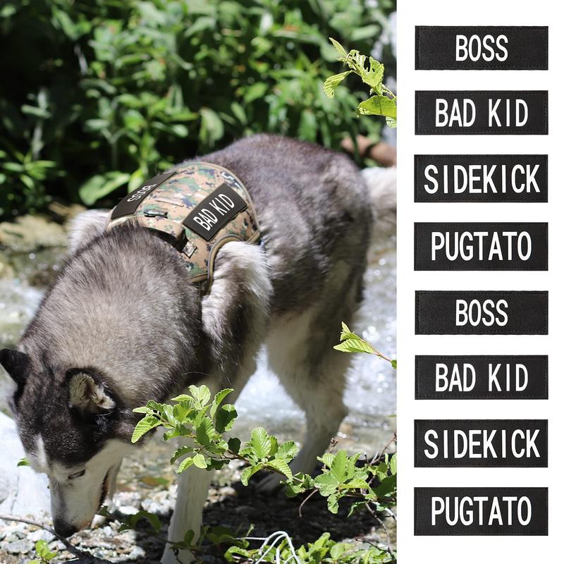 AUROTH Service Dog Patch 10 Pieces, Dog Vest Patches Service Dog in Training Patches, Reflective and Removable Dog Harness Patches for Service Dog Vest