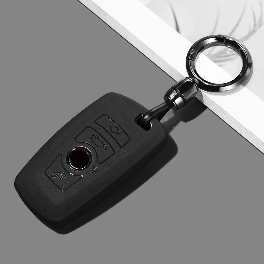 ABS Car Key Case Cover, Compatible with BMW 1 3 5 7 Series, M3, M4, X1, X3 G01, X4 G02, X5 F15 F16, F07 F10 F20 F21 F30 F31 F32 F34 Models, A