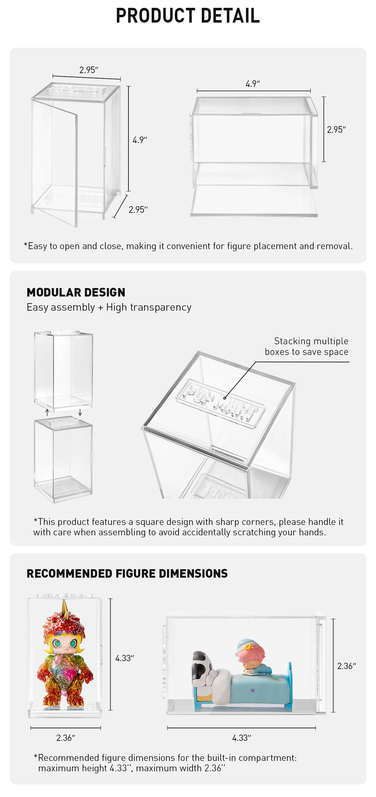 POP DISPLAY BOX (Transparent)