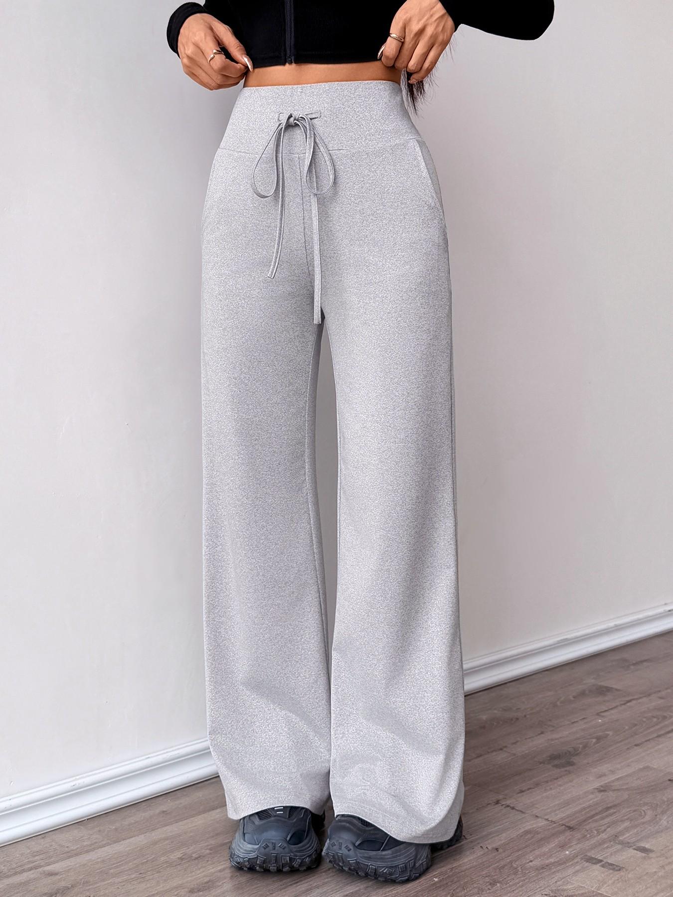 Spring New Women's Fashion Sporty Workout Pants, Pockets, Ideal for Running, Indoor Fitness, Streetwear, High Elasticity