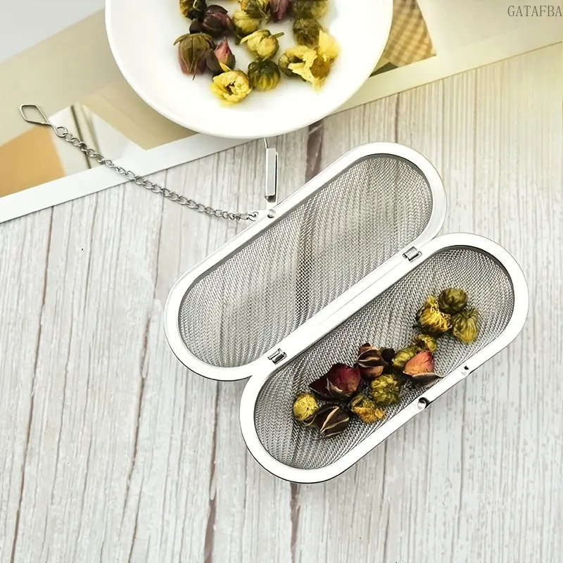 1 Piece Large 304 Stainless Steel Tea Infuser, Ultra Fine Mesh Strainer for Loose Tea and Spices, Dual Use for Brewing and Cooking, Works for Various Teas