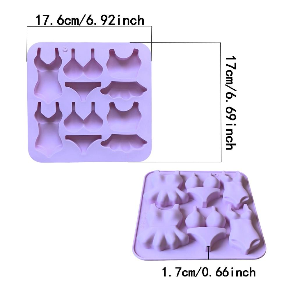 3pcs 10-Cavity Women Shape Silicone Molds, DIY Chocolate Candy Pudding Dessert Cake Decorations, Baking Cookie Mold Set
