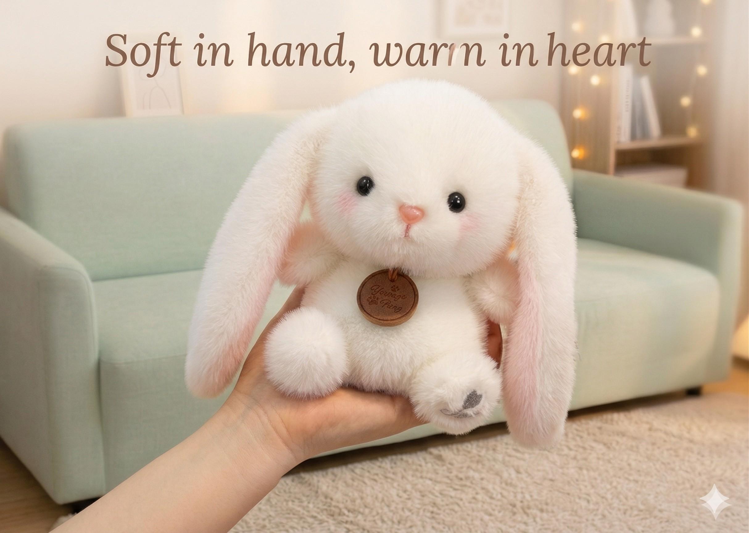 Cute Plush Rabbit Toy Doll, Stress Relief Companion for Work Life, Perfect Birthday Gift, Adorable Stuffed Animal