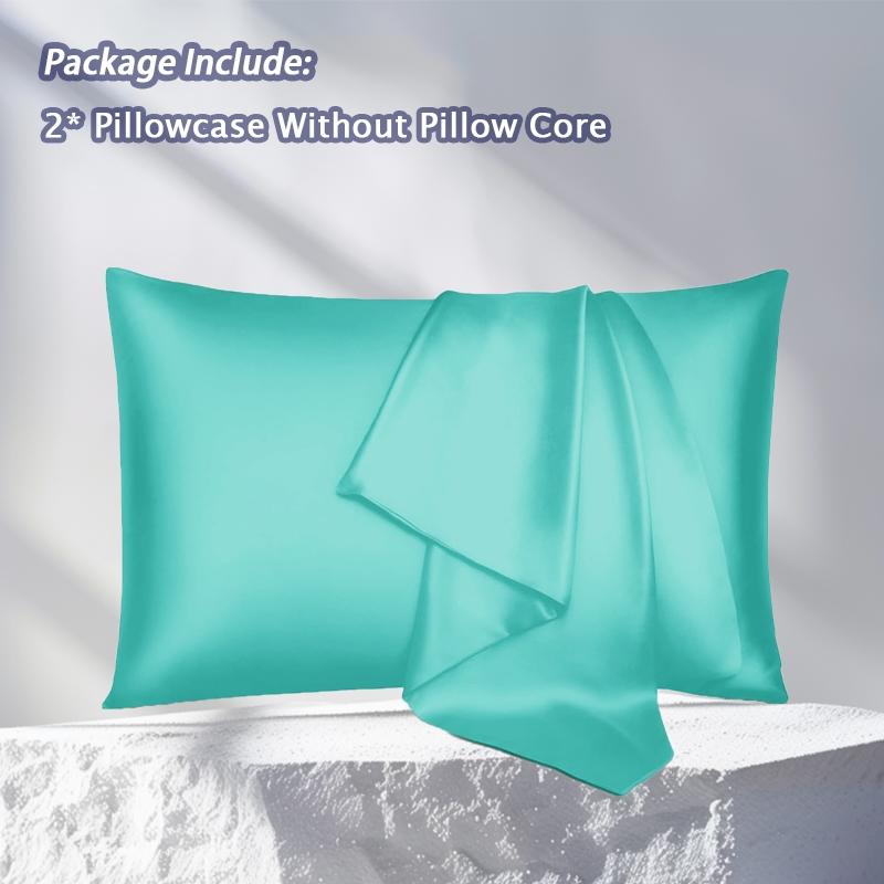 2/4-Piece Set Of Solid Color Silky Satin Pillowcases, Luxury Minimalist Style (Pillow Insert Not Included), Cool Bedroom Bedding, Enhance Your Sleep Experience, Suitable For Family Bedrooms and Dormitories Bedding Accessories