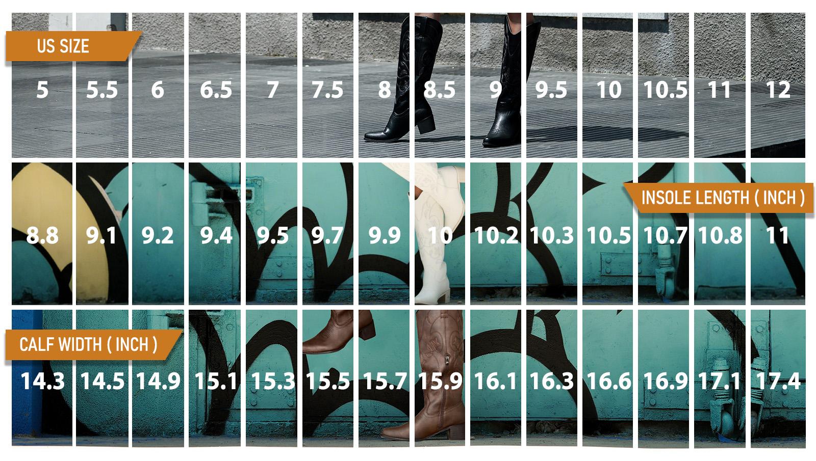 IUV Women's Western Cowboy Boots Pointy Toe Cowgirl Boots Mid Calf PU Leather Rubber Sole Classic Embroidery Design Comfortable Padded Lining