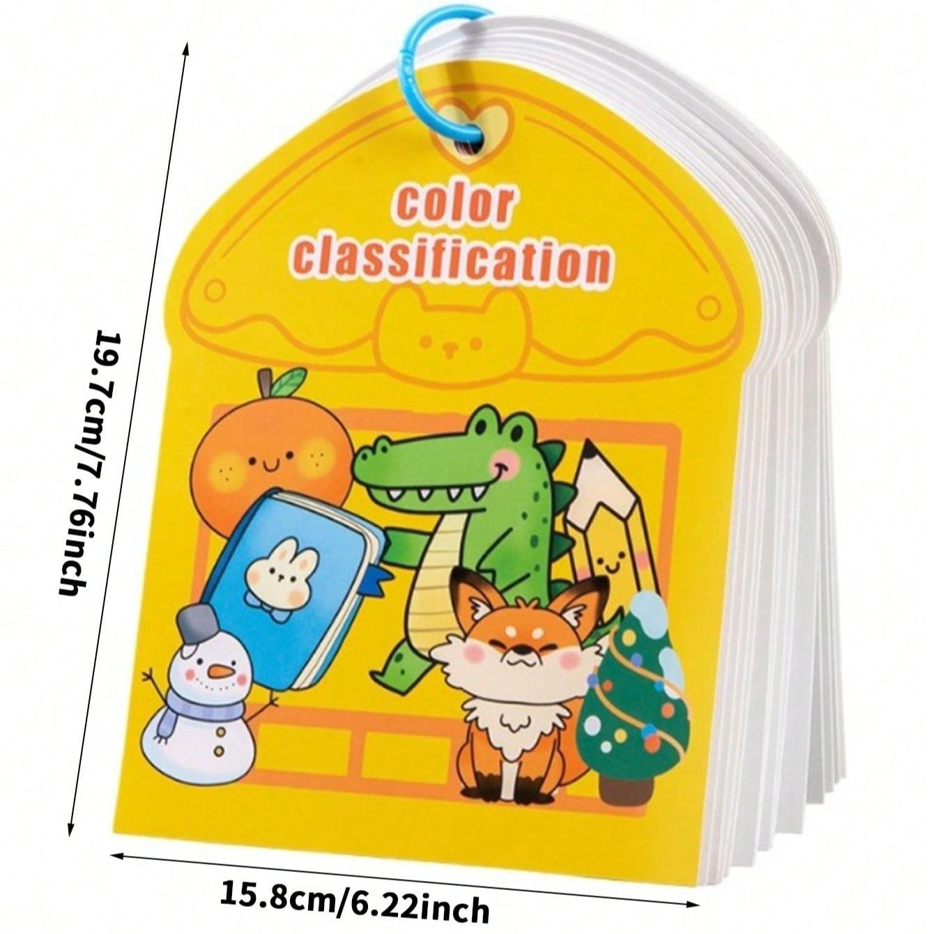 Interactive Magic Sticker Book, 48 Items & 6 Scene Cards, Reusable Sensory Toys, Improves Focus & Sensory Development