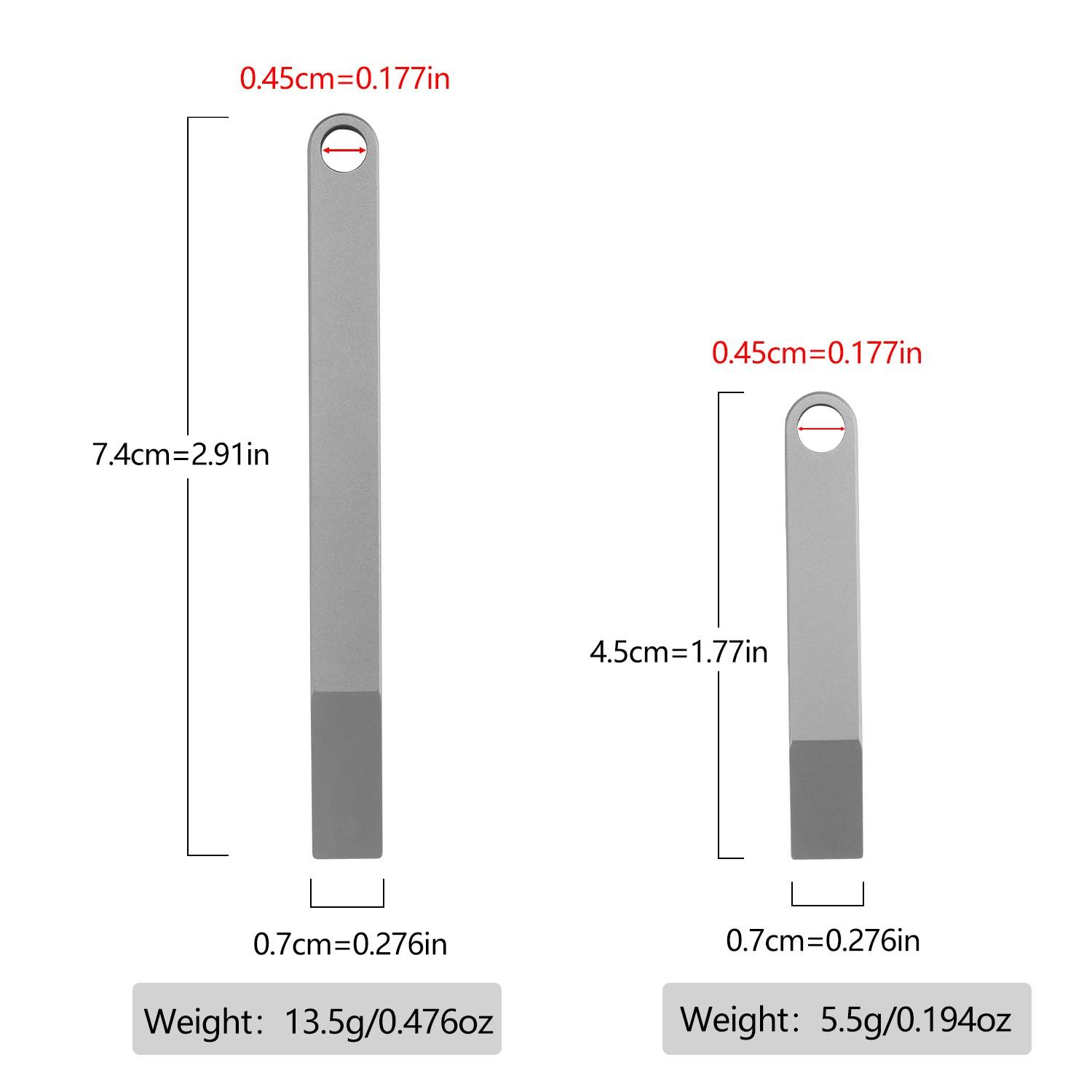 Titanium Alloy Mini Pry Bar, High-Quality Edc Tool, Durable and Lightweight Design, Ideal for Everyday Carry, Compact and Portable