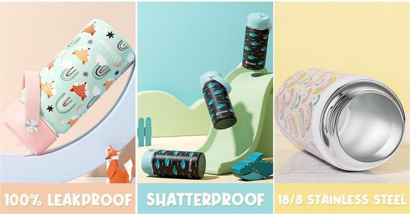 Fimibuke Insulated Water Bottle - 14oz BPA-FREE 18/8 Stainless Steel Travel Tumbler Double Wall Vacuum Leak Proof Cup with Straw Metal Water Bottles for School Boys Girls Fimibuke Insulated Water Bottle - 14oz BPA-FREE 18/8 Stainless Steel Travel Tumbler Double Wall Vacuum Leak Proof Cup with Straw Metal Water Bottles for School Boys Girls