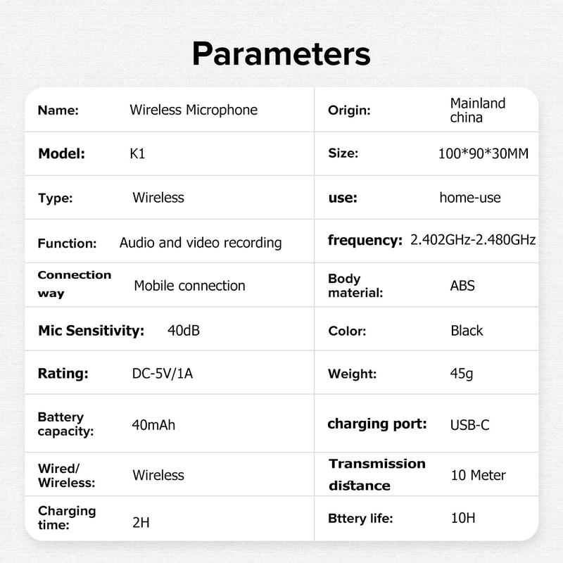HITOZON Professional Wireless Lavalier Microphone for iPhone,Android phone,Wireless Microphone Plug-Play,Lapel Mic for Video Recording,Teaching, interviews,Podcast,Cordless Omnidirectional Condenser Recording Mic for TikTok,YouTube,Vlog