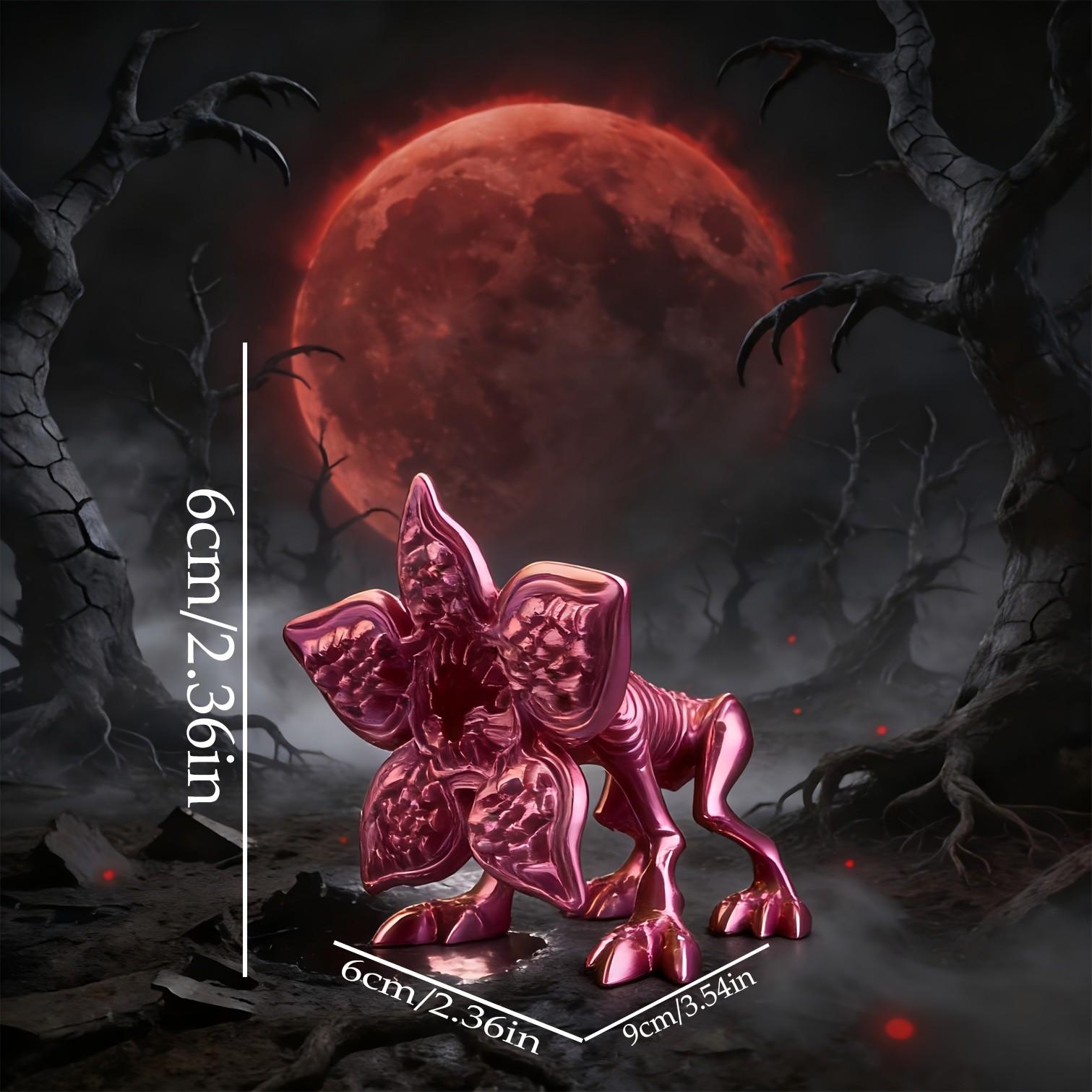 Gothic Style Gradient Flower Monster Figurine, Collectible Handmade Decorative Ornament, Unique Gothic Home Desk Decoration