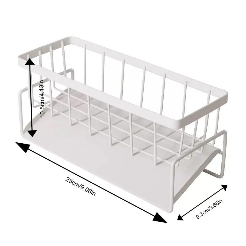 Universal Kitchen & Bathroom Rack - Pull-out Design with Hooks, Space-Saving