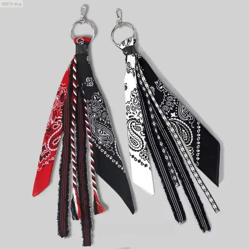 Hip Hop Bandana Scarf, Paisley Square Scarf Pants Chain, Y2K Streetwear Waist Accessory for Men & Women, Trendy Belt Hanging Decoration for Jeans, Cargo Pants & Festival Outfits
