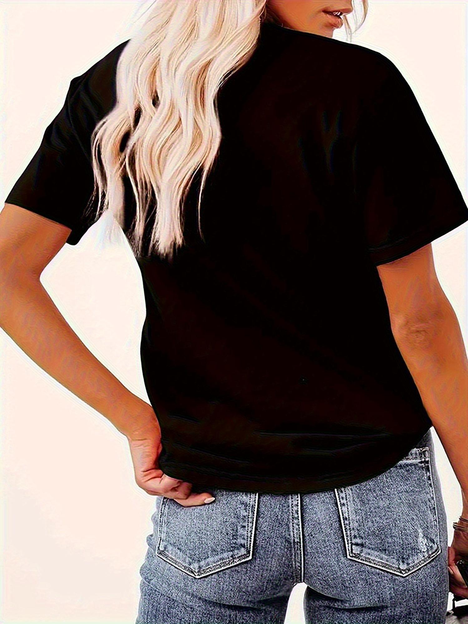 Women’s Yorkie Mom Distressed Yorkshire Terrier Dog Graphic T‑Shirt, Pet Lover Print Crew Neck Tee, 100% Cotton Short‑Sleeve Casual Top, Cute Dog Owner Gift Trendy All‑Season Shirt For Ladies