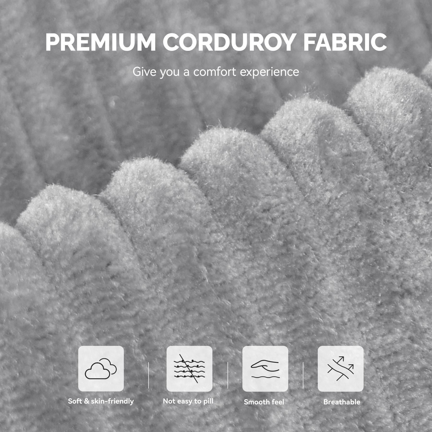 【Shipped in Two Packages】Modern Style Curved Sofa, Upholstery Corduroy Sofa Couch with 3 Pillows, Oversized Sleek Curved Sectional Boucle Fabric Couch for Living Room White 【Shipped in Two Packages】Modern Style Curved Sofa, Upholstery Corduroy Sofa Couch with 3 Pillows, Oversized Sleek Curved Sectional Boucle Fabric Couch for Living Room White