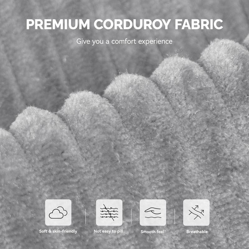 【Shipped in Two Packages】Modern Style Curved Sofa, Upholstery Corduroy Sofa Couch with 3 Pillows, Oversized Sleek Curved Sectional Boucle Fabric Couch for Living Room White 【Shipped in Two Packages】Modern Style Curved Sofa, Upholstery Corduroy Sofa Couch with 3 Pillows, Oversized Sleek Curved Sectional Boucle Fabric Couch for Living Room White