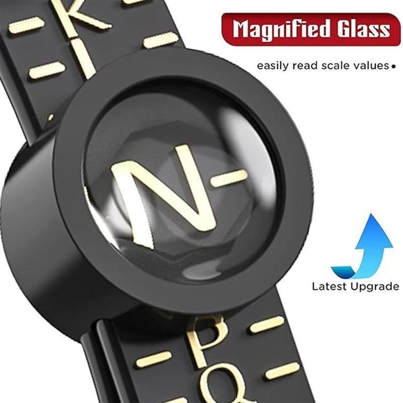 Ring Size Measuring Tool, Reusable Finger Size Gauge, Jewelry Sizing Tool, Measuring Tool with Magnified Glass, Hand Measuring Tool