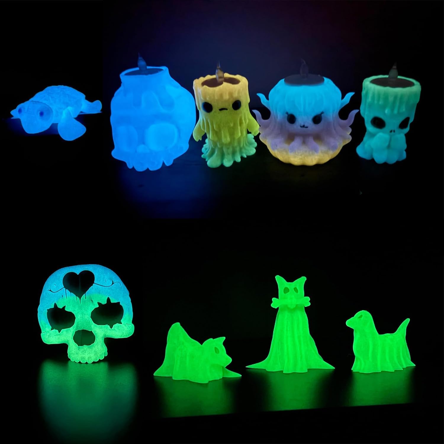 Glowing Tpu Flexible Filament 1.75mm 250g Self-Luminous in Dark, High Elastic Wear-Resistant Material for Wearable Devices & Creative Accessories