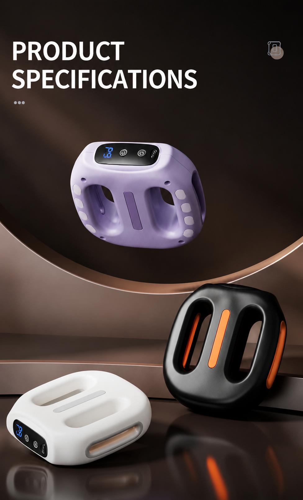 Cordless Mini Fascia Ring Massager 2026 - Wearable Unisex Fit Muscle Relief Device with Adjustable Long Strap, High-Density Multi-Pulse Hands-Free Design, Breathable Fabric, Easy Controls for Waist & Back Portable Fitness Gift