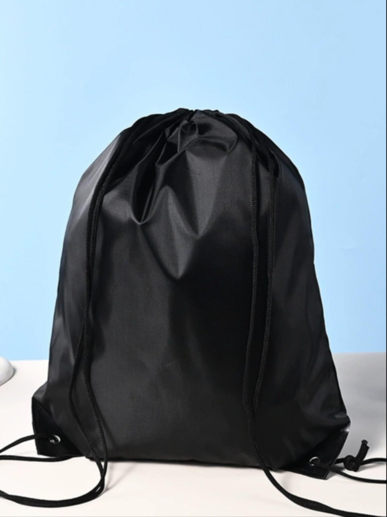 Customizable 210D Polyester Drawstring Bag, Oxford Cloth Backpack, Sporty Shoulder Bag, Ready Stock, Pull Cord Design