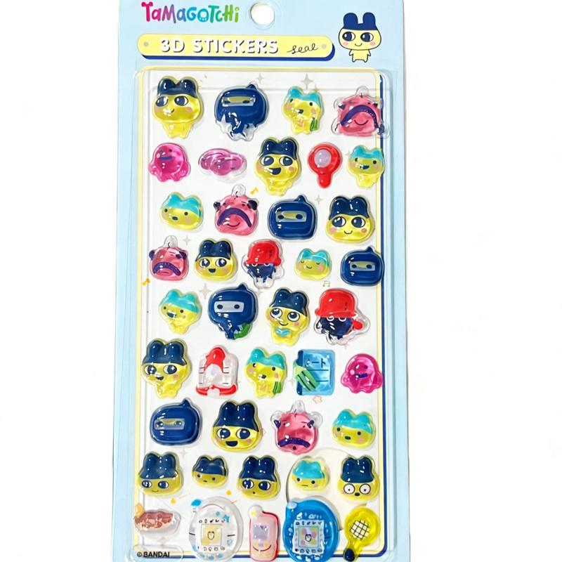 Cute Cartoon 3D Puffy Bubble Stickers Waterproof Vinyl Kawaii DIY Stickers for Scrapbooking Journal Planner Decoration Craft Stationery and Gift Making