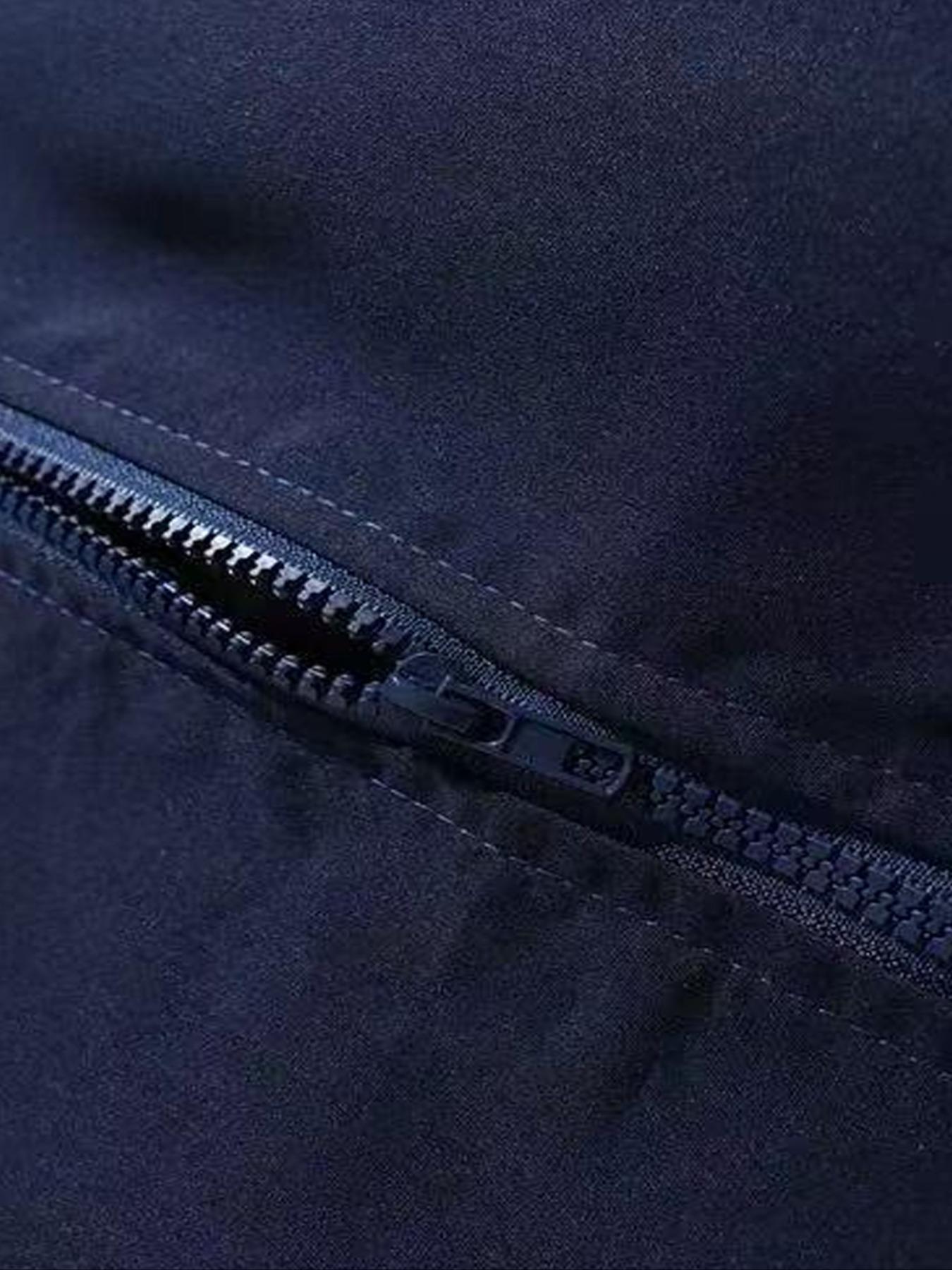 Men's Vintage Colorblock Collar Jacket Coats, Casual College Style Outerwear, Trendy Simple Men's Essential Baseball Vest