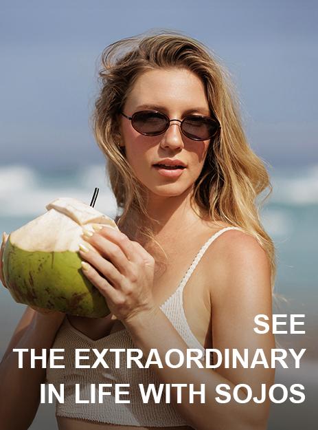 SOJOS Retro Trendy Oval Polarized Sunglasses for Women Men, 90s Vintage Circle Round Sunnies