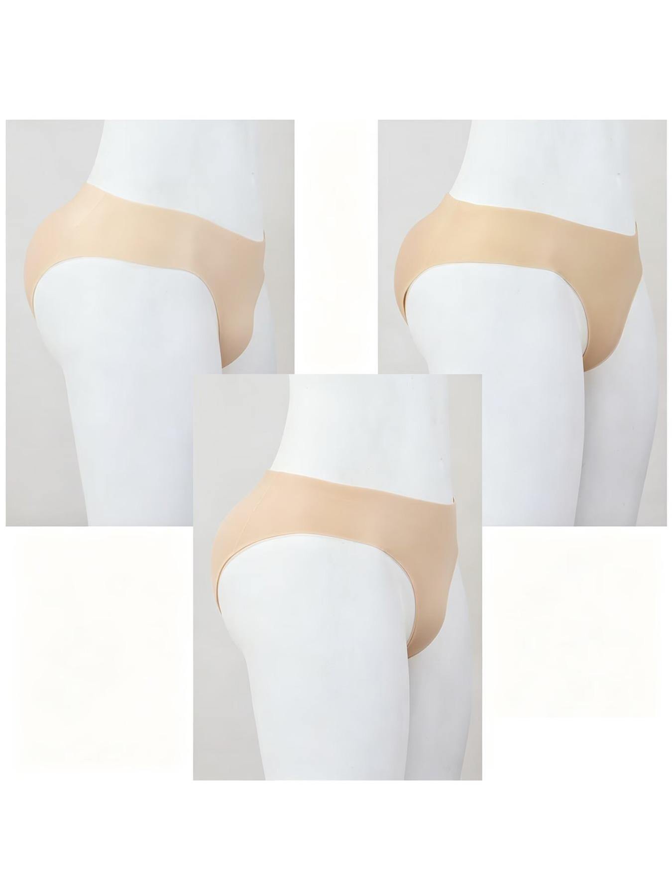 Womens No Seam Silicone Butt Lifting Panties Body Shaper Thickened Hip Enhancer for S Shape Body Confidence