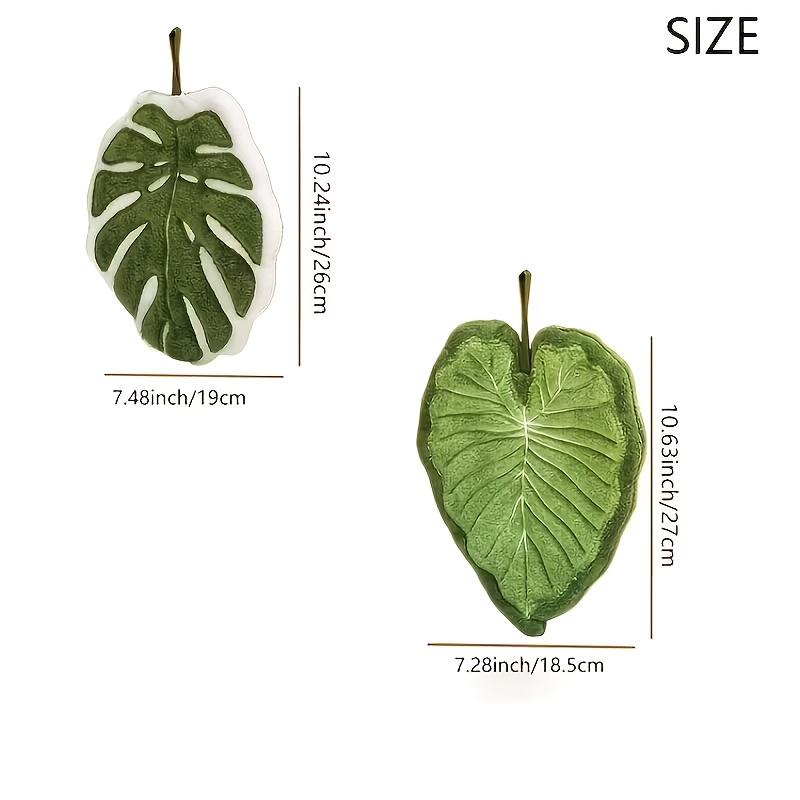 Creative Leaf-Shaped Bathroom Towel | Hangable, Absorbent Microfiber Towel for Bathroom, Dining, and Kitchen Use