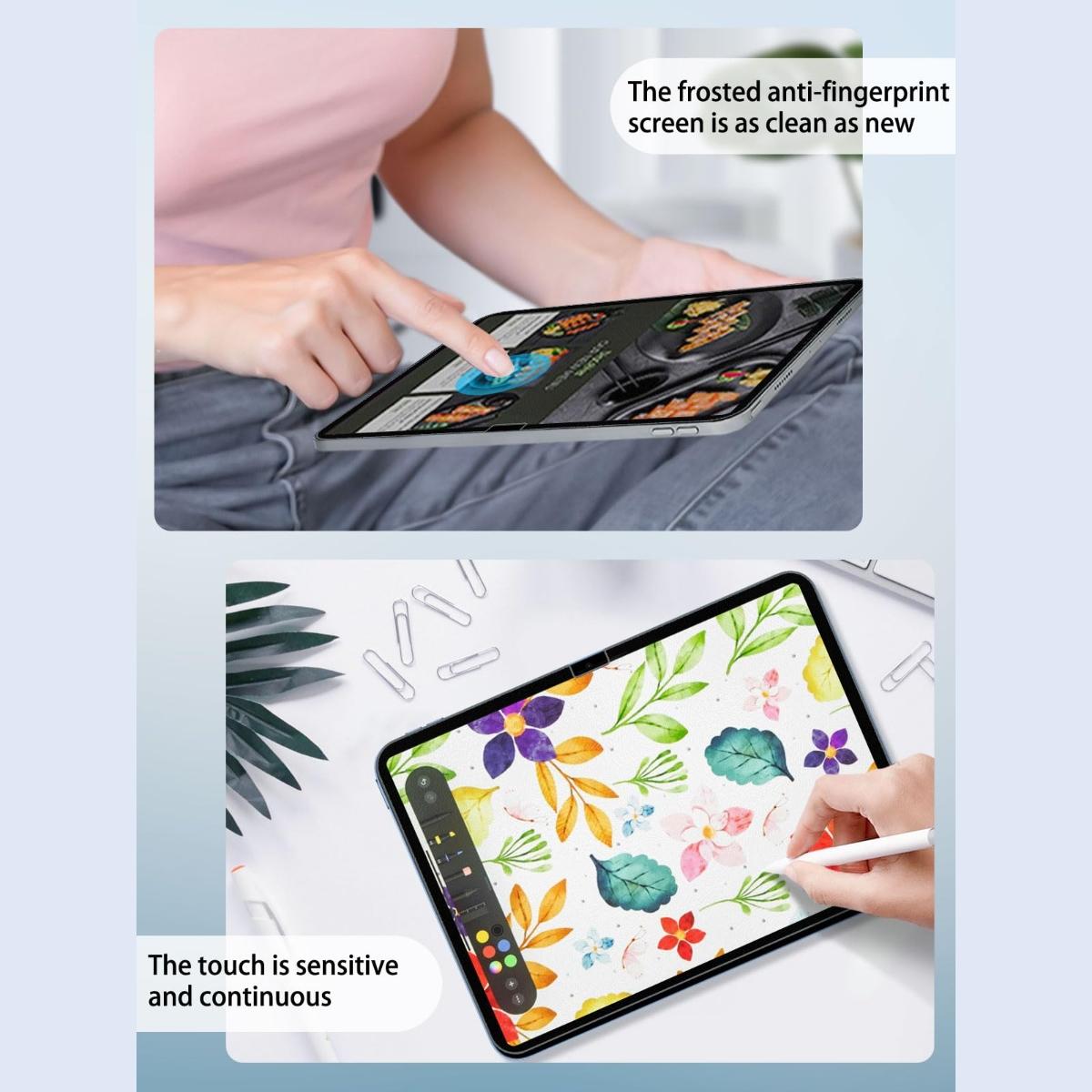 2/3 Pack Paperfeel Screen Protector for iPad Air/Pro/Mini 8/11 Inch Display 2018/2022/2024,Soft PET Film for Apple iPad ,High Clear Touch Sensitivity