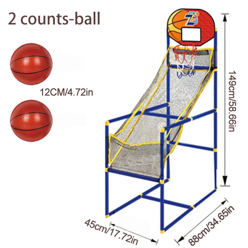 Two-Player Basketball Shooting Machine, Removable Hoop Frame, Indoor & Outdoor Use, Competitive Sports Game Equipment