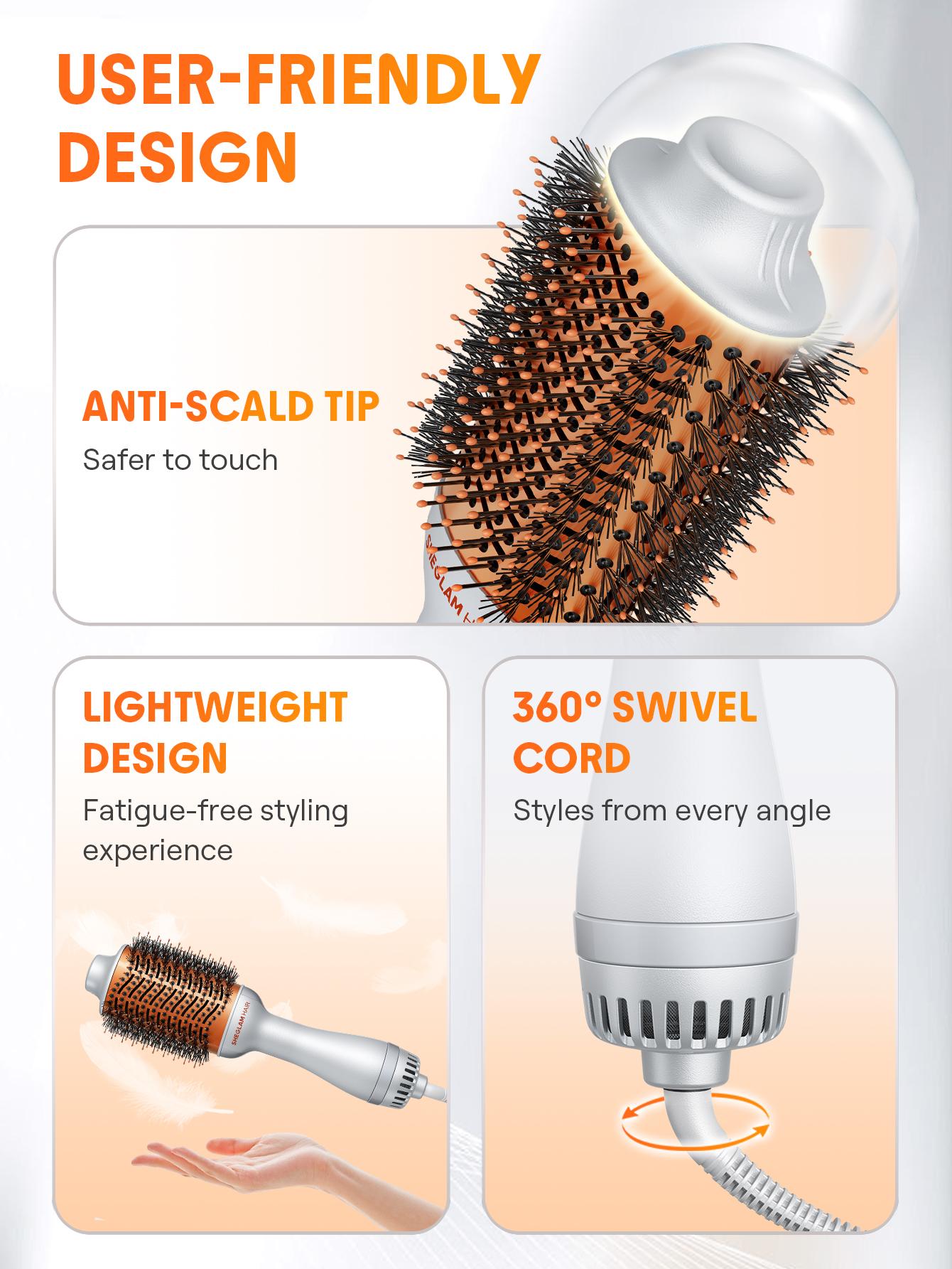 【BOGO SALE】SHEGLAM HAIR Blowout Bliss Volumizing Hot Air Brush-Effortlessbeauty