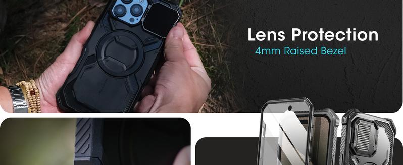 i-Blason Phone cases for iPhone 16 Pro Max / 16 pro / Plus MagSafe,Camera Control Button Cover,Camera Cover Stand,Military Protection,Full-Body Magnetic Phone Case with screen protector Smartphone Cellphone