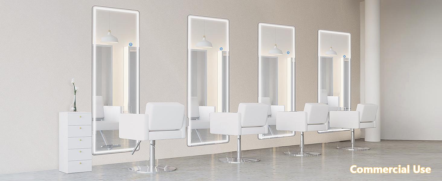 71"x26"Full Length LED Floor Mirror with Stand, Dimmable Lights & Touch Control, Wall Mount or Leaning Design, Aluminum Frame for Bedroom, Black 71"x26"Full Length LED Floor Mirror with Stand, Dimmable Lights & Touch Control, Wall Mount or Leaning Design, Aluminum Frame for Bedroom, Black