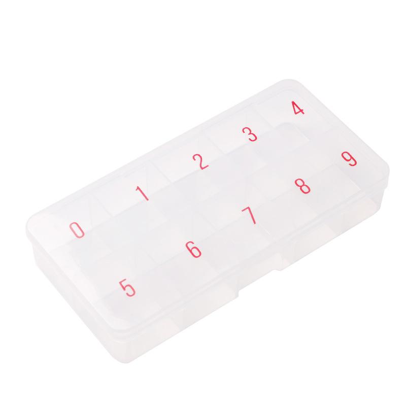Nail Supplies Nail Patch Storage Empty Box PP Box Translucent Wearable Manicure Box 500 Pieces Fake Nail Sheet Empty Box Flat Bottom Jewelry Box Nail Tool Box Storage Box