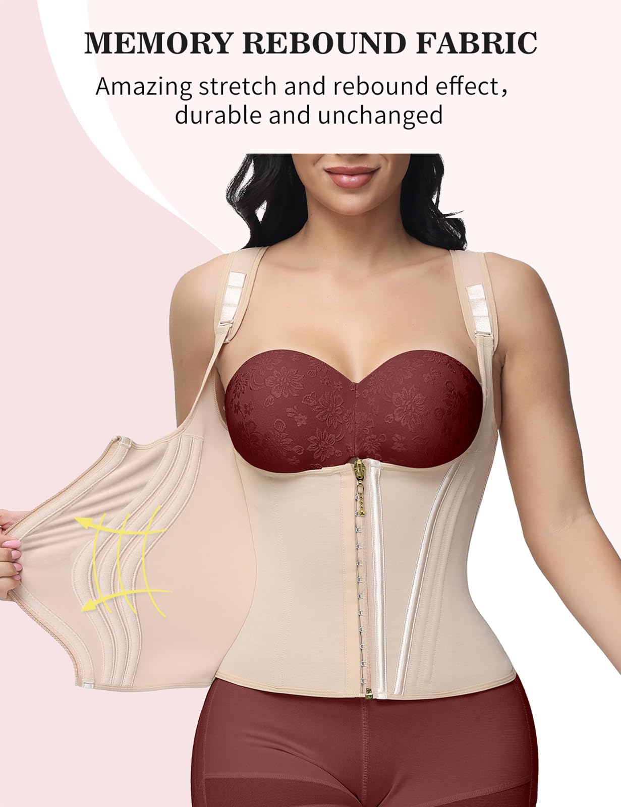 SHAPSHE Waist Shapewear for Women Tummy Control Shapewear with Shoulder Strap
