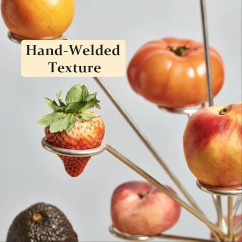 Exploding Fruit Tray, Desktop Firework Display Stand, 2026 New Artistic Floating Fruit Rack, Minimalist Design, 360° Ventilation, Kitchen & Coffee Table, Display Riser