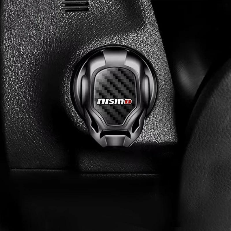 Car One-Click Start Button Skin Interior Decoration for Nismo Nissan Juke Tiida Teana GTR 350Z 370Z 240SX Fairlady Skyline