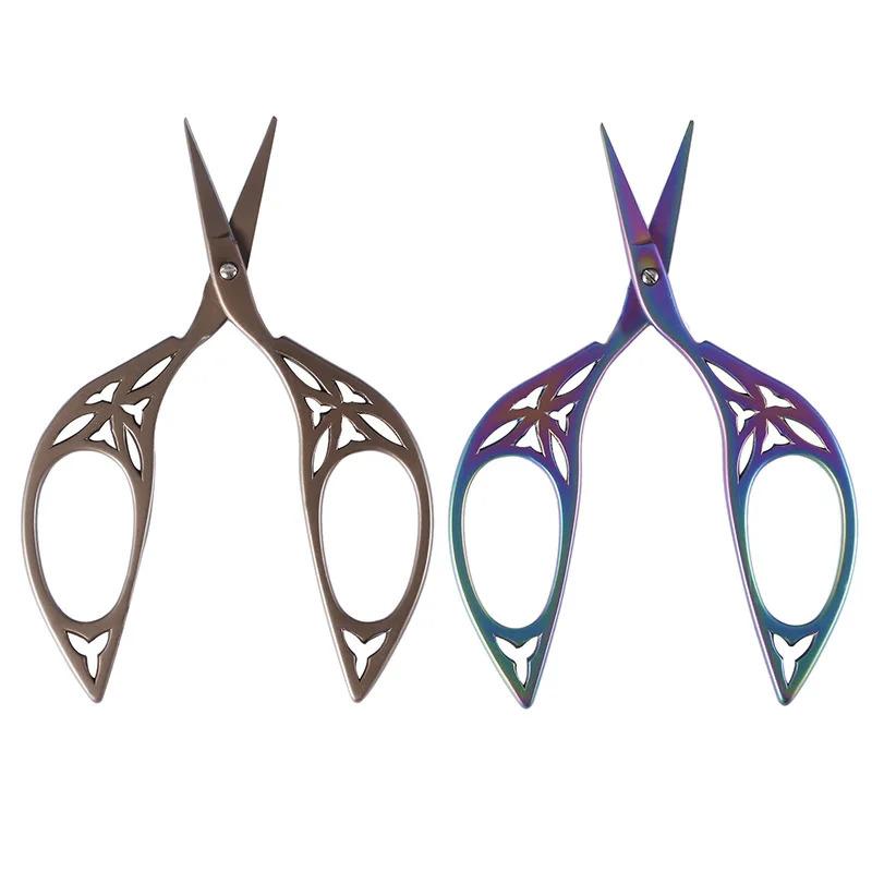 1pc Fabric Art Cross Handicraft Vintage Scissors, Sewing Embroidery Scissor, Retro Tailor Scissors, Thread Cutter