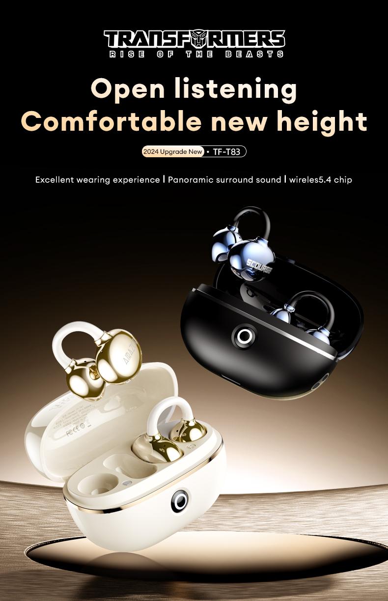 Transformers T83 Wireless Earbuds High Sound Quality headphone 360°Panoramic Stereo Space Sound Effects Comfortable To Wear