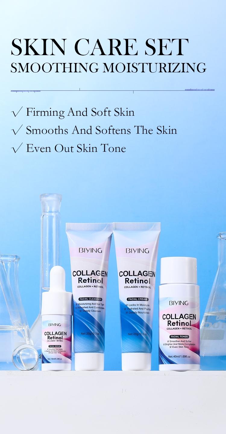 Collagen Retinol Skin Renewal Set, Firming Softening Brightening Even Tone, Skincare, Face Care Essentials