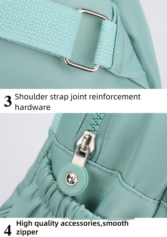 Lightweight Nylon Mini Backpack for Students, Stylish Large Capacity Travel & School Bag with Multiple Pockets, Versatile Casual Daypack for Daily Commute & Everyday Use