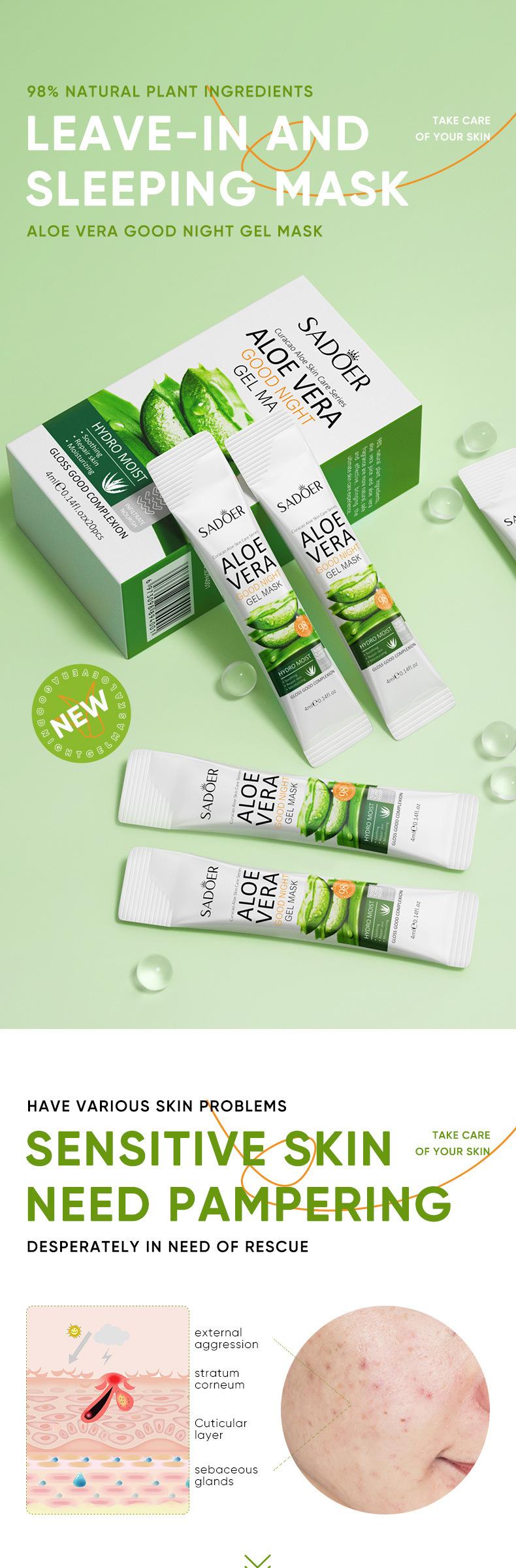 Value Pack Aloe VC Niacinamide Sleeping Mask | Portable Night Moisturizer